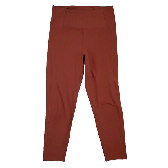 girlfriend collective Pants - Girlfriend Collective Leggings Women's Size M High Rise Compressive Rust Orange
